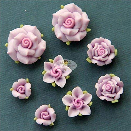 Sugarcraft Molds Polymer Clay Cake Border Mold Soap Molds Resin Candy Chocolate Cake Decorating Tools tiny flower set mold 4656-987