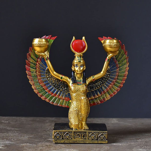 Resin, plaster, soap, candle mold Large Egyptian Mythology Isis Goddess mold