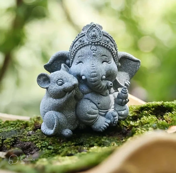 Small Ganesha Silicone Mold – For Resin, Plaster, Soap, Candle | 2.95 in