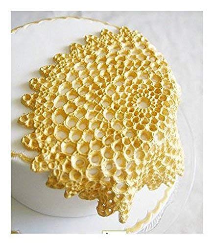 Large Doily Lace Mat 17-678 Sugarcraft Molds Polymer Clay Cake Border Mold Soap Molds Resin Candy Chocolate Cake Decorating Tools