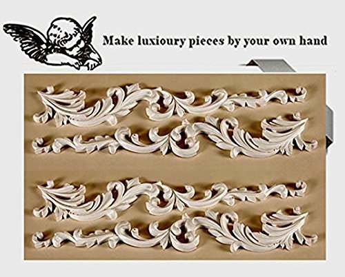 Vintage Trims Mold 9834-32 Sugarcraft Molds Polymer Clay Cake Border Mold Soap Molds Resin Candy Chocolate Cake Decorating Tools