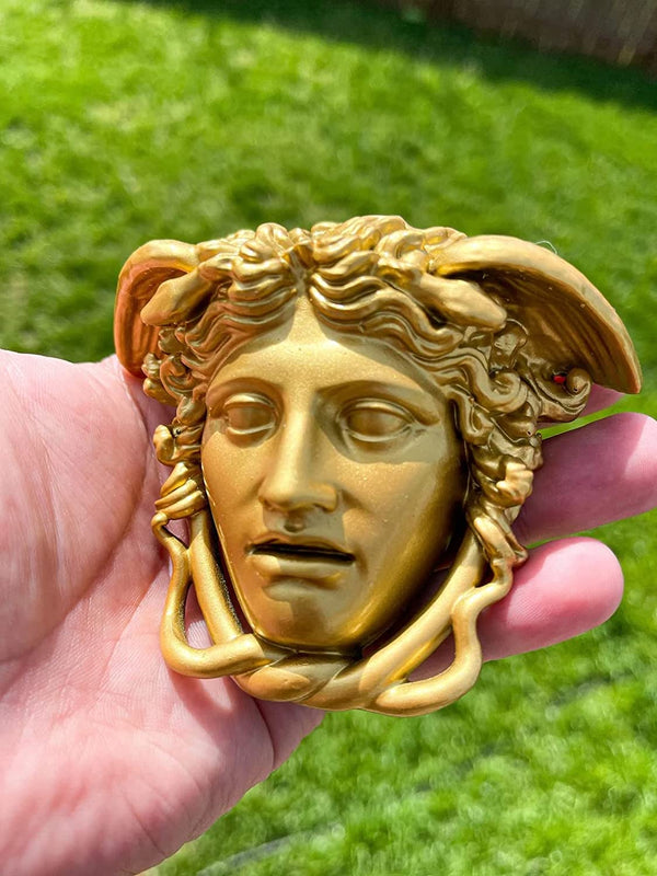 5 in Medusa mold Sugar dough, all clay dough,Resin, plaster, candle, soap,all clay mold