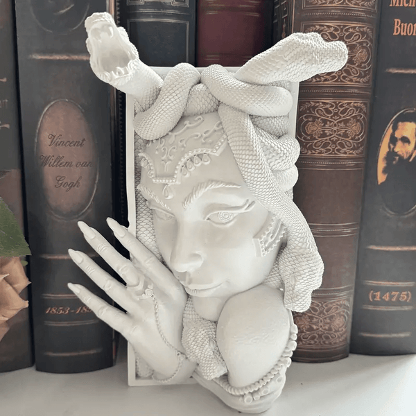 Resin, plaster, candle, soap mold 8.3 in Medusa mold