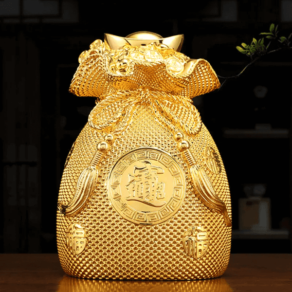 Golden Money Bag silicone mold Resin, plaster, soap, candle mold