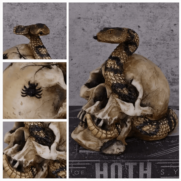 snake & skull Resin, hard plaster,beeswax candle silicone mold