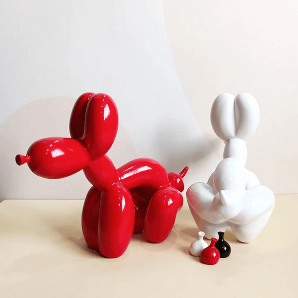 Balloon Dog H:3.5 in Resin, plaster, beeswax candle, soap mold, silicone mold