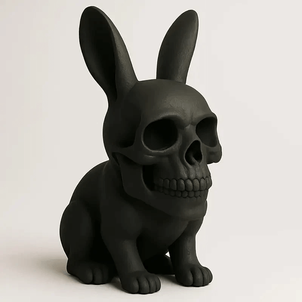 skeleton rabbit silicone mold Resin, plaster, soap, candle mold 0-978