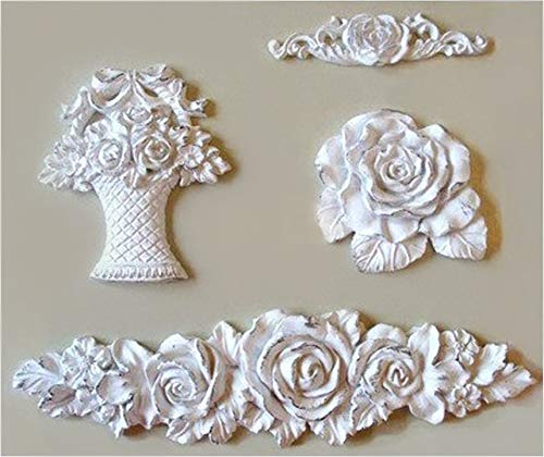 flower Deco Mold a 01-664457 Sugarcraft Molds Polymer Clay Cake Border Mold Soap Molds Resin Candy Chocolate Cake Decorating Tools