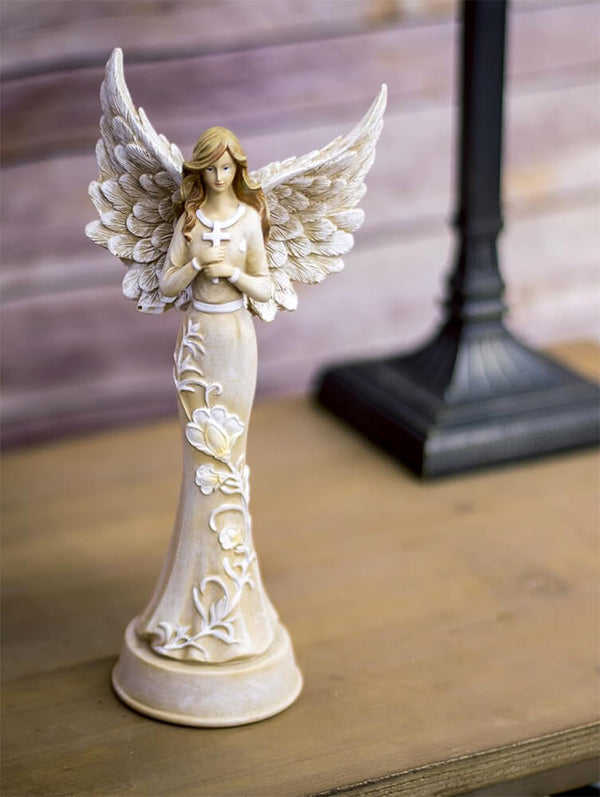 11 in Flowers Angel   Resin, plaster, soap, beeswax candle mold