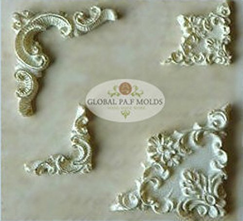 silicone MOLD 8-7 Sugarcraft Molds Polymer Clay Cake Border Mold Soap Molds Resin Candy Chocolate Cake Decorating Tools