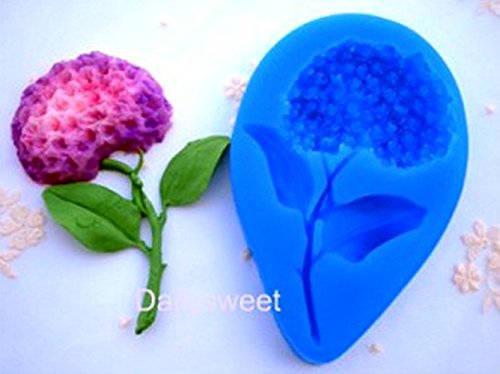 Hydrangea MOLD 3042,fondant cake molds chocolate soap candle molds