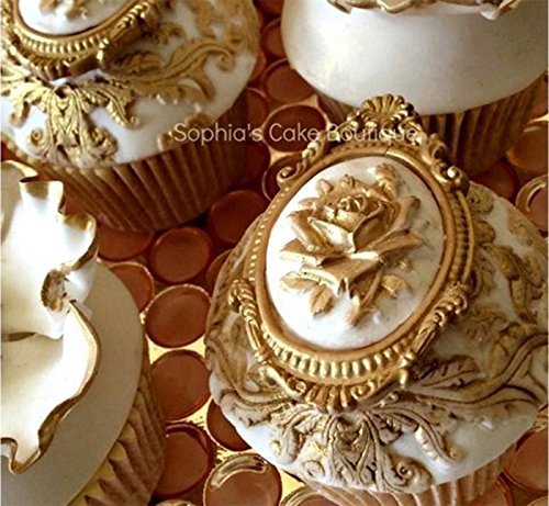 flower Cameo,cameo Setting Mold 976-hj Sugarcraft Molds Polymer Clay Cake Border Mold Soap Molds Resin Candy Chocolate Cake Decorating Tools