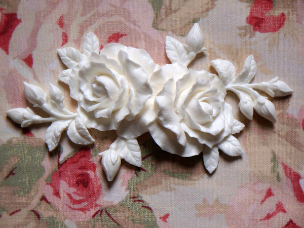 Sugarcraft ,Polymer Clay,Resin, gypsum, soap, beeswax candle mold rose mold