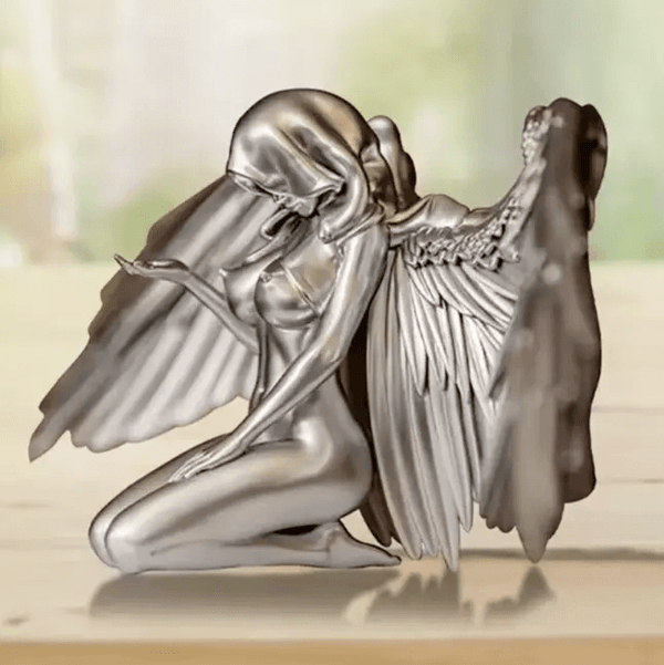 Angel woman silicone mold for crafting detailed resin art pieces, perfect for spiritual gifts or decorative keepsakes.

