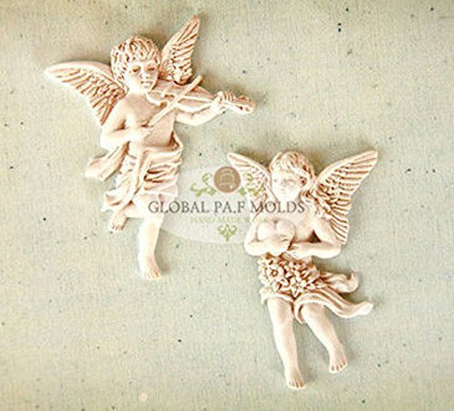 angel mold 236 Sugarcraft Molds Polymer Clay Cake Border Mold Soap Molds Resin Candy Chocolate Cake Decorating Tools