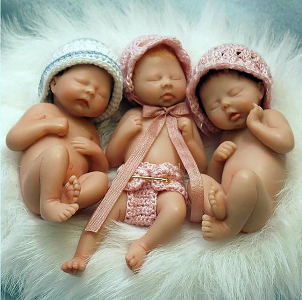 silicone, resin baby doll making mold,3D nake baby mold 0-87654