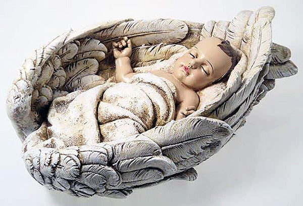 1 Piece /3d Baby Enfolded in Angel Wings Mold Sugarcraft Molds Polymer Clay Cake Border Mold Soap Molds Resin Candy Chocolate Cake Decorating Tools