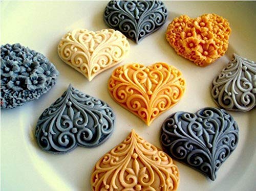 heart mould 23-66788,Sugarcraft Moulds Polymer Clay Cake Border Mould Soap Molds Resin Candy Chocolate Cake Decorating Tools