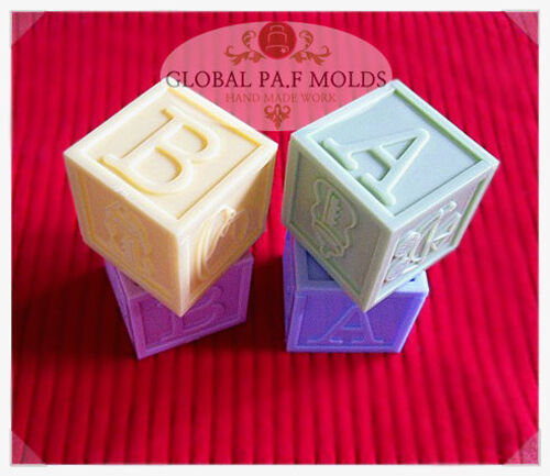 Sugarcraft Molds Polymer Clay Molds Cake Decorating Tools /baby block mold 046