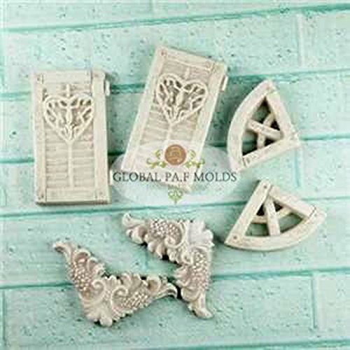 Mold 200076-8785 Sugarcraft Molds Polymer Clay Cake Border Mold Soap Molds Resin Candy Chocolate Cake Decorating Tools