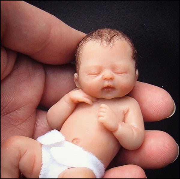 silicone, resin baby doll making mold,3D nake baby mold 50-32