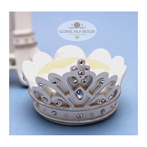 3D crown mold, Cake Decorating Supplies,Sugarcraft Moulds Polymer Clay Cake Border Mould Soap Molds Resin Candy Chocolate Cake Decorating Tools