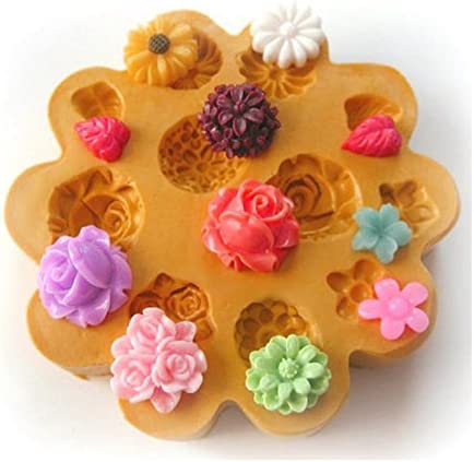 Sugarcraft Moulds Polymer Clay Cake Border Mold Soap Moulds Resin Candy Chocolate Cake Decorating Tools flowers mould 698