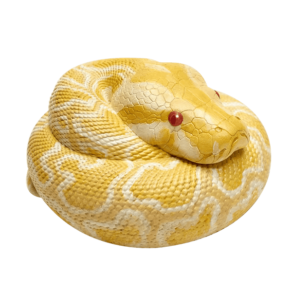 Coiled snake silicone mold for resin, plaster, soap, and concrete crafts, shown with finished product for reference.


