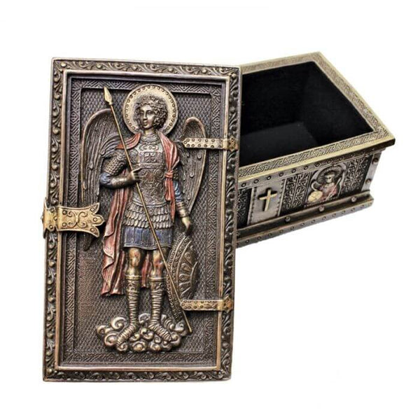 St. Michael the Archangel box Resin, plaster, soap mold