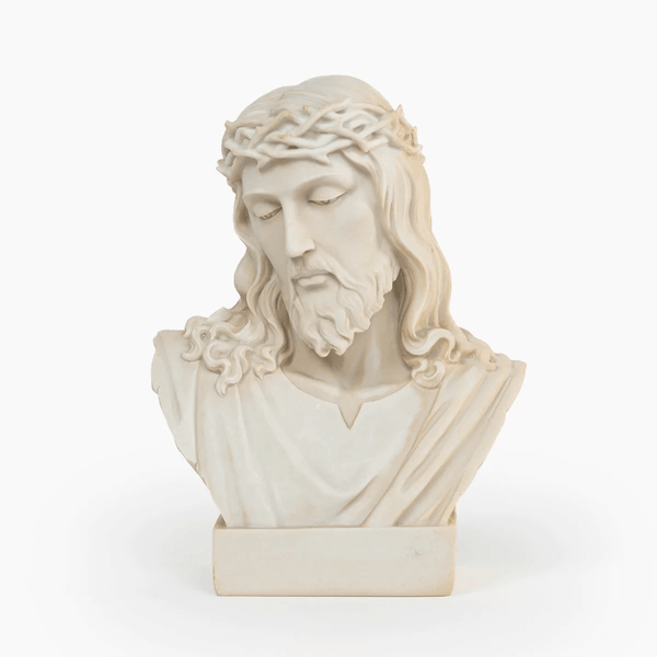 8.25 in Jesus Bust Resin, plaster, soap, candle mold