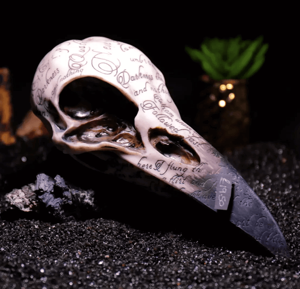 Large Raven Skull Resin, plaster, candle, soap mold