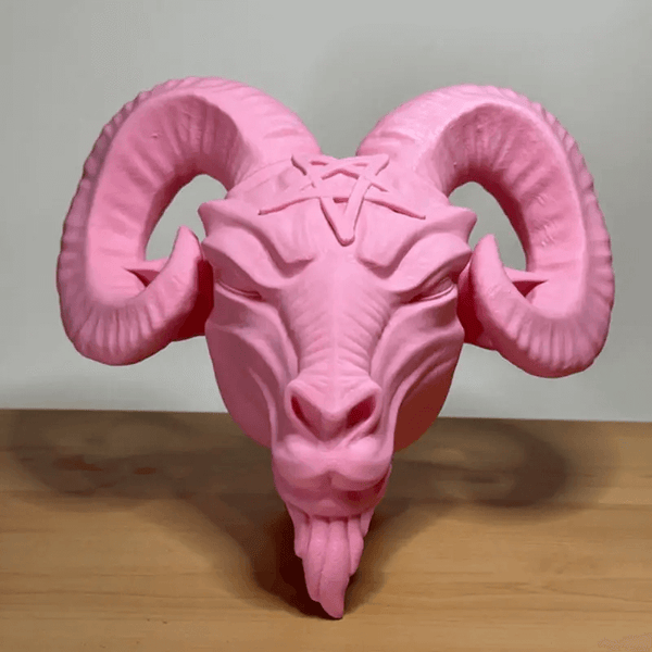 Demon Goat Baphomet mold soap,Resin, plaster, candle mold