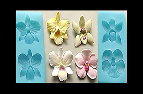 Sugarcraft Moulds Polymer Clay Cake Border Mold Soap Molds Resin Candy Chocolate Cake Decorating Tools Orchid mould 2-5