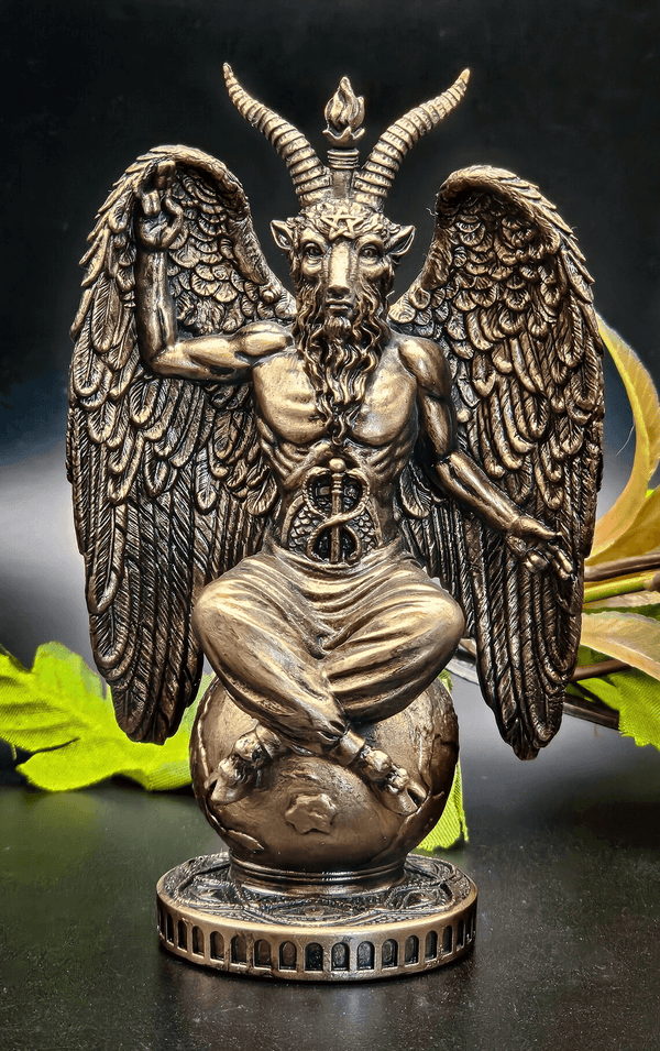 Templar Sabbatic Goat Baphomet Resin, plaster, beeswax candle, soap mold 0-1