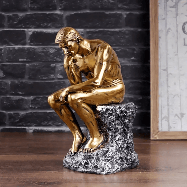 10 " The Thinker Statue silicone mold Resin mold,beeswax candles mold