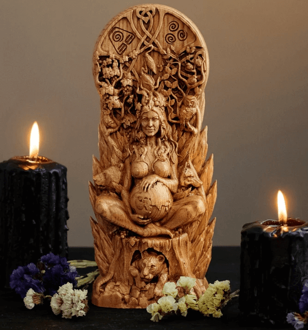gypsum,Polymer Clay,Resin, plaster, candle, soap Gaia Mother Earth, Goddess mold
