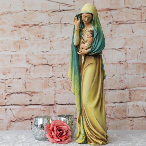 12 in Virgin Mary Resin, plaster, soap, candle mold