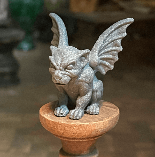 4 in Gargoyle Resin, plaster, soap, beeswax candle mold