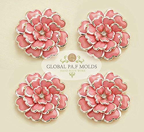 Sugarcraft Molds Polymer Clay Cake Border Mold Soap Molds Resin Candy Chocolate Cake Decorating Tools /1 Piece Cake Decoration Mould/Camellia Mold