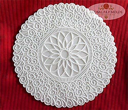 Fondant Mold 034 Sugarcraft Molds Polymer Clay Cake Border Mold Soap Molds Resin Candy Chocolate Cake Decorating Tools doily Mold