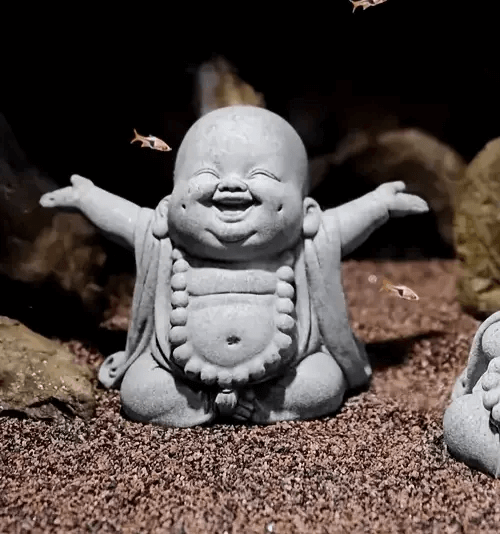  Joyful Laughing Buddha silicone mold with open arms, ideal for resin, plaster, soap, and candle casting.

