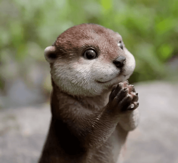 Adorable otter silicone mold with detailed playful expression, made from premium silicone for resin, soap, and candle casting.

