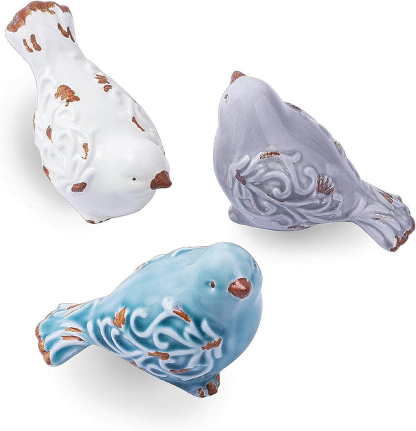 Set of 3 Bird Figurines resin silicone mold