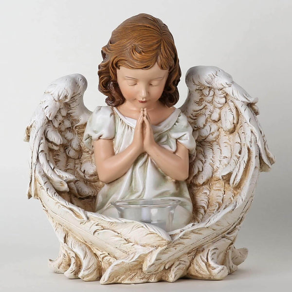 9.3 in Praying Angel  Resin, plaster, soap, beeswax candle mold