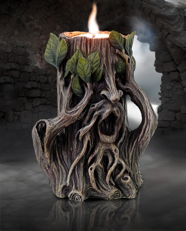 Green Man silicone mold for creating detailed forest-themed sculptures in resin, plaster, soap, or candle wax.

