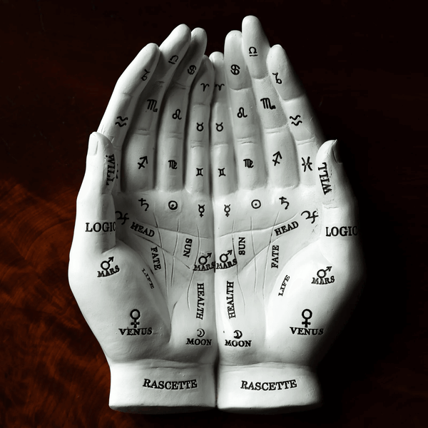 Palmistry Hand Tray Resin, plaster, soap, candle mold