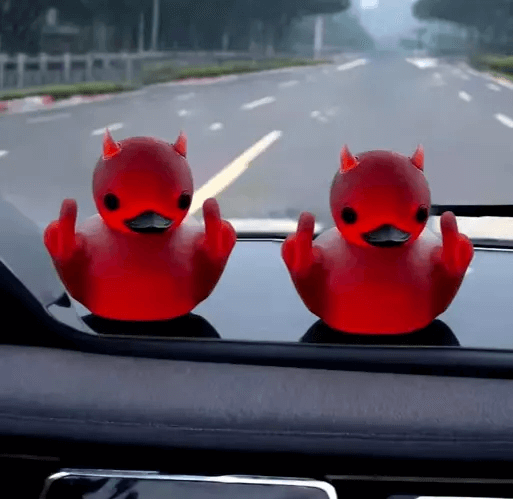 3.24 in Middle Finger Satan Duck mold Resin mold