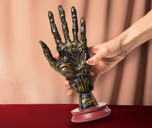 11 in  Palmistry Hand  Resin, plaster, soap, beeswax candle mold