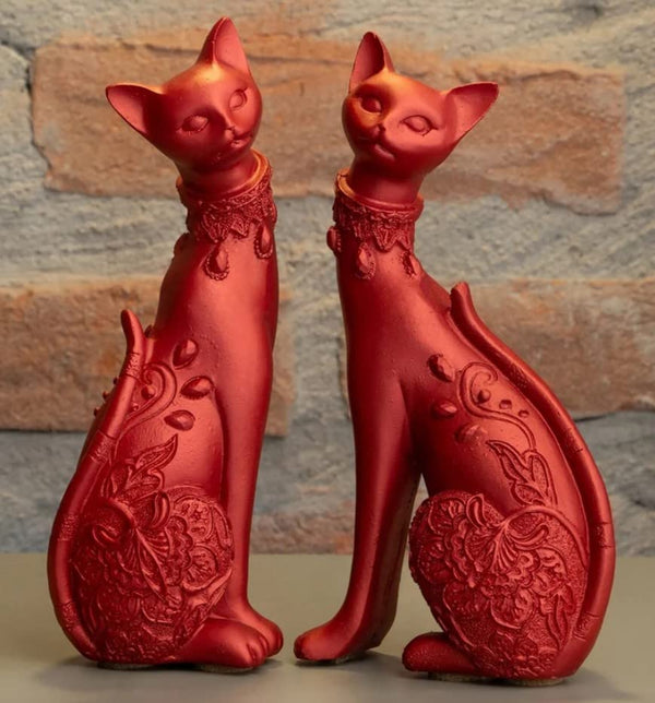 Resin, plaster, candle, soap mold Big Egyptian Cat set Silicone Mold