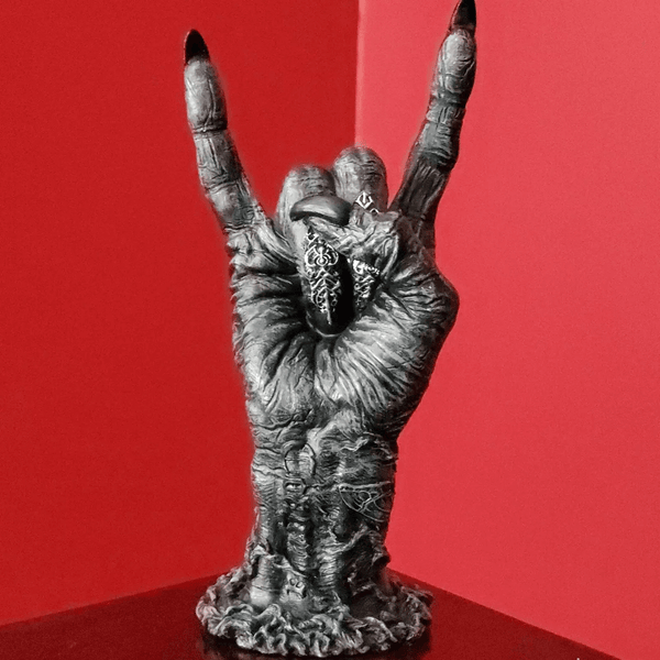 7 in Baphomet hand Resin, plaster, candle, soap mold 0-1